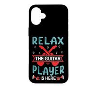 Relax The Guitar Player Is Here Retro Music Case for iPhone 16 Plus