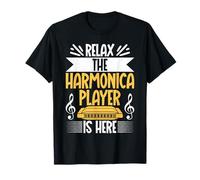 Relax the Harmonica Player is here Harmonica T-Shirt