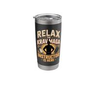 Relax The Krav MAGA Instructor is Here Stainless Steel Insulated Tumbler