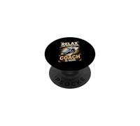 Relax the Marathon Coach Is Here Runner Running PopSockets Adhesive PopGrip