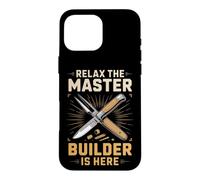 Relax the Master Builder Is Here Model Building Scale Models Case for iPhone 16 Pro Max