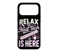 Relax the Nail Tech Is Here Cosmetologist Nail Salon Case for iPhone 17 Pro Max