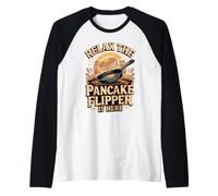Relax the Pancake Flipper is Here Pancakes Breakfast Raglan Baseball Tee