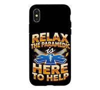 Relax the Paramedic Is Here EMT EMS Ambulance Case for iPhone X/XS