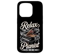 Relax The Pianist Is Here Funny Piano Player Case for iPhone 15 Pro