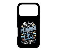 Relax the Plumber Is Here Plumbing Tradesman Handyman Case for iPhone 17 Pro