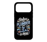 Relax the Plumber Is Here Plumbing Tradesman Handyman Case for iPhone 17 Pro Max