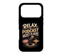 Relax the Podcast Host Is Here Podcaster Podcasting Case for iPhone 17 Pro