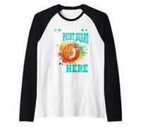 Relax The Point Guard is Here Cool Basketball Raglan Baseball Tee