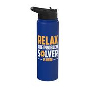 Relax The Problem Solver is Here Stainless Steel Insulated Water Bottle