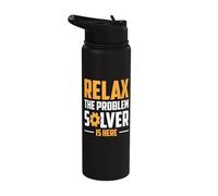 Relax The Problem Solver is Here Stainless Steel Insulated Water Bottle