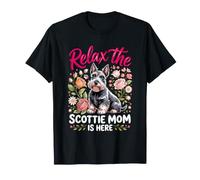 Relax the Scottie Mom is Here Scottish Terrier Dog T-Shirt