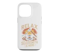 Relax the Silversmith Is Here Jewelry Making Metalsmith Case for iPhone 13 Pro