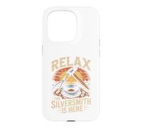 Relax the Silversmith Is Here Jewelry Making Metalsmith Case for iPhone 15 Pro