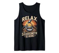 Relax the Silversmith is Here Jewelry Making Metalsmith Tank Top