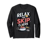 Relax the Skip is Here Curling Player Winter Long Sleeve T-Shirt