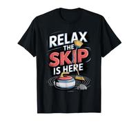 Relax the Skip is Here Curling Player Winter T-Shirt