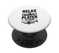 Relax The Trumpet Player Is Here Music Lover PopSockets Adhesive PopGrip