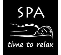 Relax Time Spa Salon Woman Massage Room Say Vinyl Wall Decals 68x76.1cm Do not Damage The Wall Surface White