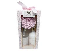 Relax & Unwind Velvet Rose Spa Gift Set - 3 Pamper Styles - Bath & Body Gift Set With Shower Gel, Lotion, Hand Cream & Puff - Birthdays, Mother’s Day & Christmas HTUK (Bath And Shower Set)