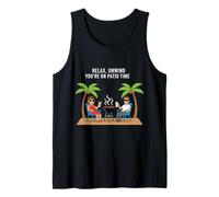 Relax Unwind You're Now on Patio Time Fun Outdoor Summer Tank Top
