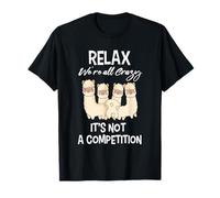 Relax We're All Crazy It's Not A Competition Alpaca T-Shirt