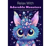 Relax With Adorable Monsters: A coloring book for adults and teens of sweet and huggable creatures for hours of creative enjoyment (Relax with ... Senior, Teen and Children's Coloring Books)