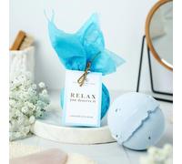 Relax You Deserve It - Lavender Bath Bomb | Large 180g Vegan Plastic-Free Bath Bomb Made in The UK | Relaxing Aromatherapy Gift for Stress Relief, Sleep & Self-Care