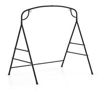 RELAX4LIFE 2-Seater Swing Frame, Outdoor A-Shaped Swing Stand with Reinforced 2-Ring Design & Double Crossbars, Metal Hanging Seat Stand for Backyard Patio Garden (180 x 133 x 182 cm)