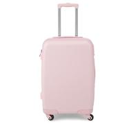 RELAX4LIFE 20” Hard Shell Suitcase, Lightweight Carry-On Hand Cabin Luggage with TSA Lock and 4 Spinner Wheels, Airline Approved Expandable Suitcase Travel Bag for Travel & Business (Pink)