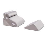 RELAX4LIFE 4PCS/6PCS Wedge Pillow Set, Adjustable Bed Wedge Memory Foam Pillow with Washable Cover, Orthopedic Pillow Set Leg Elevation for Acid Reflux, Sleeping, Reading, Post Surgery (4PCS)