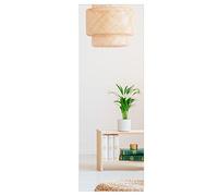 RELAX4LIFE Full Length Mirror, Wall Mounted/Floor Leaning Makeup Dressing Mirror, 110x38cm Frameless Lagre Long Wall Hanging Mirror for Living Room Bedroom Bathroom