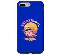 Relaxalotl Adorable Axolotl Chillin on the Beach in the Sun Case for iPhone 7 Plus/8 Plus
