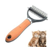 Relaxation Comb for Dogs, Dog Combs for the Care of Dandruff, Care Cat Comb - Undertones Made of Stainless Steel Dog Brush | Part Hair Pet Supplies Demating Mat Remover for Puppies