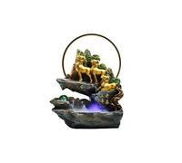 Relaxation Indoor Fountain Tabletop Rockery fountain Feng Shui Meditation Relaxation Desktop Fountain Home Decor(Large)
