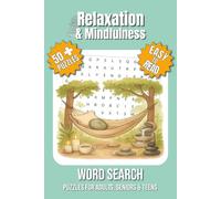 Relaxation Word Search Puzzle Book: Word Searches with Easy to Read Print about Relaxation, Stress Relief, Mindfulness and More | 6x9 inches, 110 ... Gift for Vacations, Holidays and Free Times