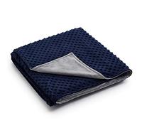 RelaxBlanket 60''x80'' Duvet Cover for Weighted Blanket | Premium Super Soft Minky Dot | Grey/Navy