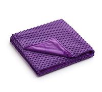 RelaxBlanket 60''x80'' Duvet Cover for Weighted Blanket | Premium Super Soft Minky Dot | Purple