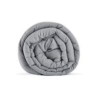 RelaxBlanket Weighted Blanket | 60''x80'',12lbs | for Individual Between 110-160 lbs | Premium Cotton Material with Glass Beads | Light Grey