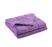 RelaxBlanket Weighted Blanket | 60''x80'',12lbs | for Individual Between 110-160 lbs | Premium Cotton Material with Glass Beads | Purple