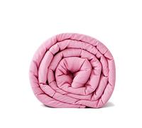 RelaxBlanket Weighted Blanket | 60''x80'',15lbs | for Individual Between 140-190 lbs | Premium Cotton Material with Glass Beads | Pink