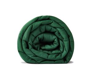 RelaxBlanket Weighted Blanket | 60''x80'' 15lbs | for Individual Between 140-190 lbs | Premium Cotton Material with Glass Beads | Dark Green