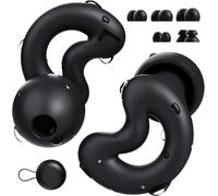 RelaxCharm Pro Ear Plugs for Sleep,Noise Reduction Up to NRR40dB - Soft, Reusable EarPlugs for Sleeping,Snoring, Side Sleepers - 10 Ear Tips(XS/S/M/L/Double Layer) - Black