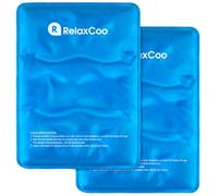 RelaxCoo 2 Pack Large Flexible Ice Pack for Injuries Reusable Gel, 11x14.5 Inches, Cold Compress for Hip, Shoulder, Knee, Back Pain, Swelling, Bruises, Surgery