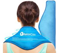 RelaxCoo Neck Ice Pack Wrap, Reusable Gel Ice Pack for Neck Shoulders, Cold Compress Therapy for Pain Relief, Injuries, Swelling, Bruises, Sprains, Inflammation and Cervical Surgery Recovery