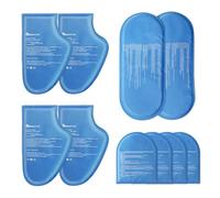 RelaxCoo Replacement Gel Ice Packs for Cold Therapy Socks & Hand Ice Pack Gloves (8-Piece Set) Extra Reusable Ice Pack Compresses for Injuries - L