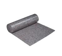 Relaxdays Dust Sheet, Drop Cloth Roll, 1 x 50 m, 50m², Non-Slip, Waterproof, 180g/m², Painting Floor Protection, Grey