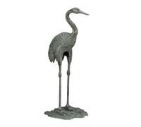 Relaxdays 1 x Decorative Figure Crane Cast Iron