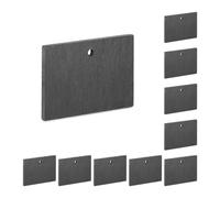 Relaxdays 10 Smooth Slate Plant Signs