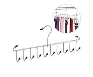 Relaxdays 10 x belt holder with 12 hooks